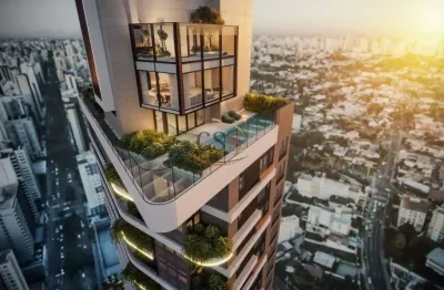 OÁS Barigui: Apartamento de alto padrão no Bigorrilho, Curitiba-PR, com 3 suítes, 221,97 m² e entrega prevista para junho de 2027.