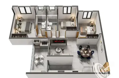Apartamento com 3 quartos à venda no Residencial Bethania, Santana do Paraíso 