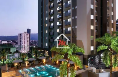 Live residence - apartamento com 2 dormitórios à venda, 66 m² por r$ 459.900 - vila nova - blumenau/sc