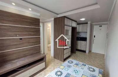 Apartamento semi-mobiliado, com 2 dormitórios à venda, por r$ 275.000,00 - passo manso - blumenau/sc