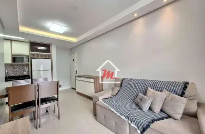 Apartamento mobiliado e equipado com 2 dormitórios à venda, 50 m² de r$300.000 por r$ 285.000 - itoupavazinha - blumenau/sc