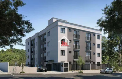 Apartamento com 2 dormitórios à venda, 51 m² por r$ 245.000,00 - araponguinhas - timbó/sc