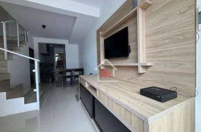 Sobrado semi-mobiliado com 2 dormitórios à venda, 76 m² por r$ 360.000 - velha central - blumenau/sc