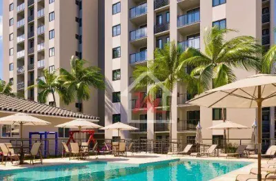 Apartamento em home club, 2 dormitórios, sacada com churrasqueira, 1 vaga gar. à venda, 77 m² por r$ 404.000 - escola agrícola - blumenau/sc