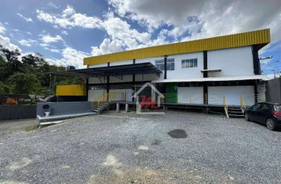 Galpão para alugar, 800 m² por r$ 15.000,00/mês - salto weissbach - blumenau/sc