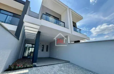 Sobrado com 2 dormitórios sendo 02 suítes à venda, 100 m² por r$ 640.000 - bela vista - gaspar/sc