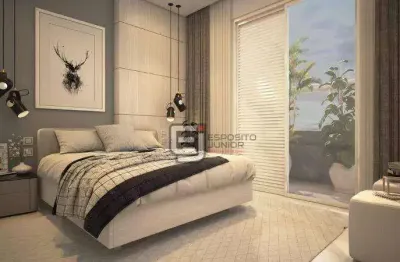 Apartamento com 1 dormitório à venda, 38 m² por r$ 345.400,00 - aviação - praia grande/sp