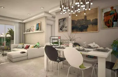 Apartamento com 2 dormitórios à venda, 62 m² por r$ 437.716,81 - aviação - praia grande/sp