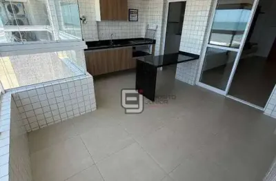 Apartamento com 2 dormitórios à venda, 87 m² por r$ 750.000 - maracanã - praia grande/sp