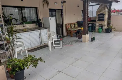 Cobertura com 2 dormitórios à venda, 161 m² por r$ 480.000,00 - tupi - praia grande/sp