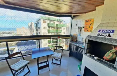 Apartamento com 3 dormitórios à venda, 120 m² por r$ 750.000,00 - tupi - praia grande/sp