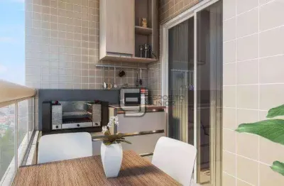 Apartamento com 2 dormitórios à venda, 54 m² por r$ 373.300,00 - guilhermina - praia grande/sp