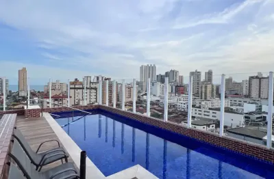 Apartamento de 2 dormitório(s) e 1 suíte(s) no bairro ocian, praia grande