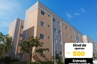 Apartamento 2 quartos com sinal de 500,00 no granja marileusa, em uberlândia - mg!
