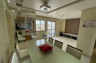 Apartamento à venda de 75m² com 3 dormitórios, sala com varanda e lazer completo na cidade ademar no ed. casa nobre