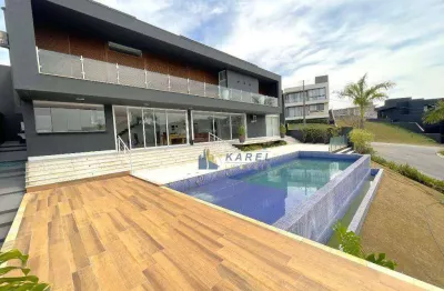 Sobrado para venda ou locação com 4 suítes, terreno de 983m², piscina, quintal gramado, área gourmet no condomínio vale das aguas em bragança pta!