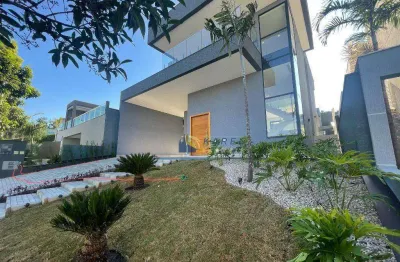 Sobrado novo para venda ou locação com 4 suítes, quintal gramado, piscina e área gourmet no cond. tipo clube campos do conde!!