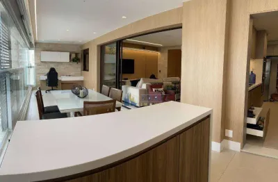 Apartamento de 140m²de área útil,  3 suítes, varanda gourmet, 2 vagas no brooklin / jardim das acácias em condomínio tipo clube quartier brooklin