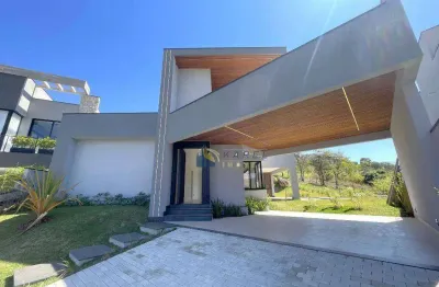 Casa térrea à venda com 3 suítes, piscina. em terreno de 819m² no condomínio fechado tipo clube vale das águas em bragança paulista!!