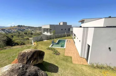Casa térrea à venda com 3 suítes, piscina. em terreno de 819m² no condomínio fechado tipo clube vale das águas em bragança paulista!!