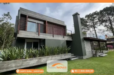 Casa em condomínio fechado com 3 quartos à venda na garopaba, 33, campo duna, garopaba, 290 m2 por r$ 2.650.000