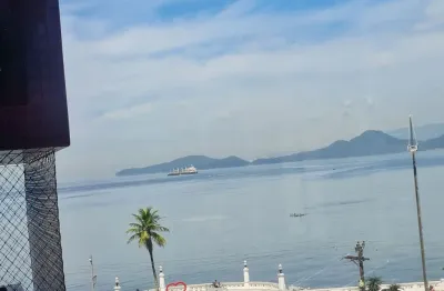 Apartamento com 3 quartos com vista mar na ponta da praia -  santos/sp.