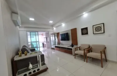 Apartamento de 3 quartos mobiliado para alugar no bairro da aparecida em santos/sp.