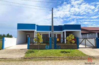 Casa com 3 dormitórios à venda, 75 m² por r$ 370.000 - santa fé i - balneário gaivota/sc