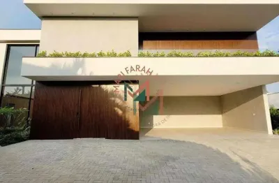 Casa com 4 dormitórios à venda, 504 m² por r$ 5.500.000,00 - condomínio lago azul - araçoiaba da serra/sp