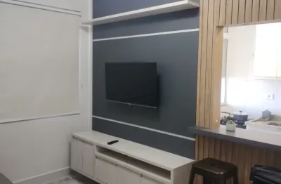 Lindo apartamento mobiliado para locação  mobiliado , e com piso em porcelanato