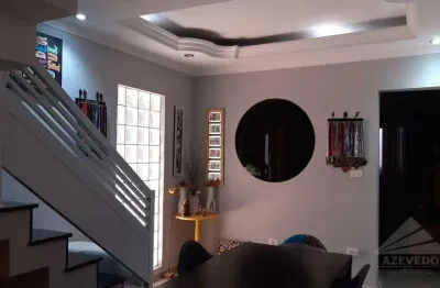 Sobrado com 3 dormitórios à venda, 180 m² por r$ 855.000,00 - parque são vicente - mauá/sp