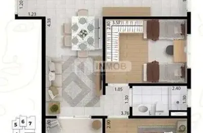 Spot residence - apartamento com 2 dorms à venda - taubaté/sp