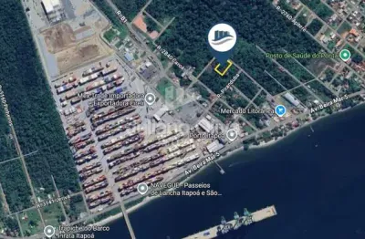 Terreno no pontal à 390m do mar e 280m do porto de itapoá