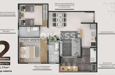 Apartamento com 2 dormitórios à venda, 64 m² por r$ 500.000,00 - parque industrial - são josé dos campos/sp