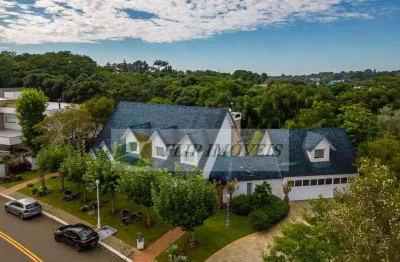 Casa estilo americano em condomínio altíssimo padrão com 438 m² com 3 suítes em valinhos - sp