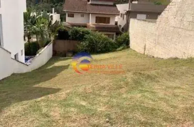Terreno em condomínio para venda em santana de parnaíba, alphaville