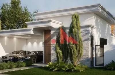 Casa linear  4 quartos com área de lazer privativa e club - alphaville  rio costa do sol