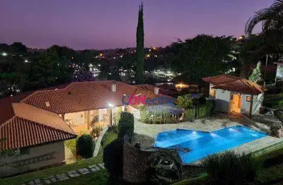 Casa com 4 dormitórios à venda, 435 m² por r$ 2.000.000,00 - condomínio capela do barreiro - itatiba/sp