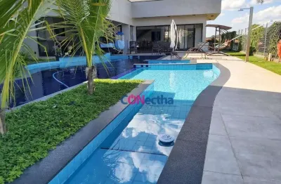 Casa com 4 dormitórios, 470 m² - venda por R$ 4.400.000 ou aluguel por R$ 26.700/mês ( Mobiliada ) - Condomínio Village das Palmeiras - Itatiba/SP