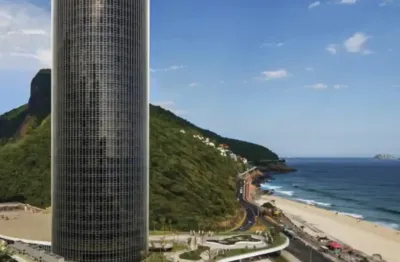 Diária de um lindo flat torre de vidro hotel frente praia são conrado
