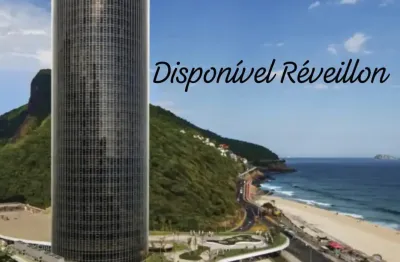 Diária de um lindo flat torre de vidro hotel frente praia são conrado