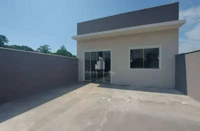 Casa com 02 dormitórios + churrasqueira no balneário rio gracioso!