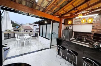 Cobertura, mobiliada, com 2 suítes e terraço gourmet