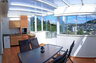 Excelente cobertura 03 quartos com ar condicionado à venda em condomínio com área de lazer completa no são pedro