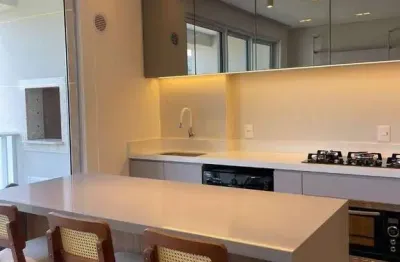 Apartamento mobiliado no edifício brava hill na praia brava em itajaí com 64m² privativos