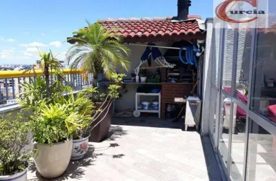 Cobertura à venda, 220 m² por r$ 2.100.000,00 - chácara inglesa - são paulo/sp