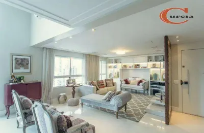 Apartamento duplex com 3 dormitórios à venda, 225 m² por r$ 3.500.000,00 - campo belo - são paulo/sp
