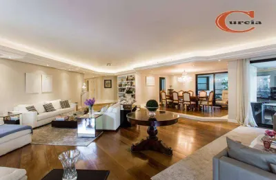 Apartamento com 4 dormitórios à venda, 601 m² por r$ 14.450.000,00 - moema - são paulo/sp