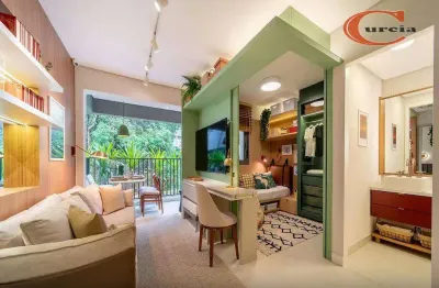 Apartamento com 2 dormitórios à venda, 43 m² por r$ 530.000,00 - santo amaro - são paulo/sp