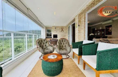 Apartamento com 3 dormitórios à venda, 158 m² por r$ 1.400.000 - parque enseada - guarujá/sp